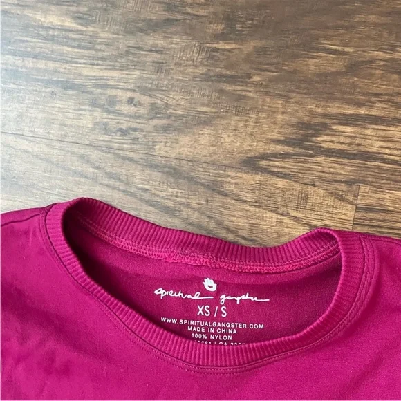 Spiritual Gangster Active Flow Tank Top size xs small magenta NWT - Picture 4 of 6